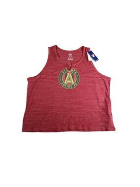 MLS Shirt Womens 2XL XXL Tank Top Red Atlanta United FC Athletic Team Gear NWT